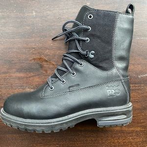 Black Timberland Boots (steel toe)